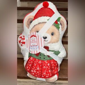 Cute 🥰 Vintage Look Bear 🐻 🐻 Couple Large Set of 2 Decorative Pillows 13" X 18"